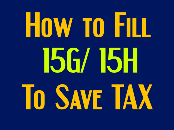 15g 15h save tax how to fill