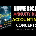 Present Value of Annuity Due Numerical Accounting and Finance for banking JAIIB