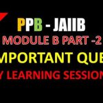 Principles and Practices of Banking Important Questions Module B JAIIB