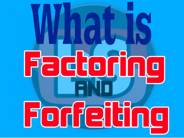 what is factoring and forfeiting jaiib study material