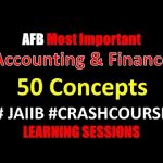 Accounting and Finance for Banking JAIIB Most important 50 Topics