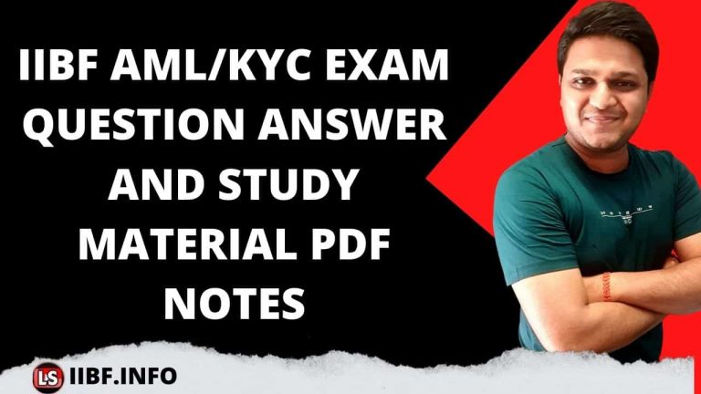 IIBF AML/KYC EXAM