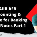 JAIIB AFB Accounting & Finance for Banking Short Notes Part 1