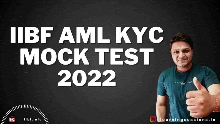 IIBF AML KYC MOCK TEST 2022
