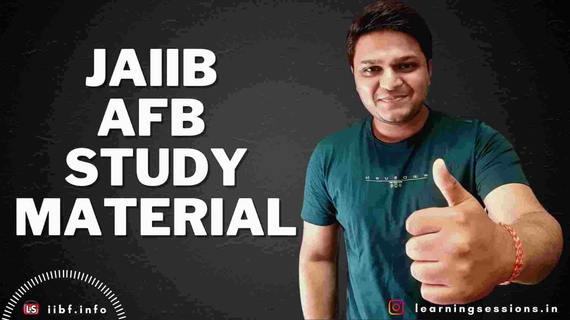 JAIIB AFB STUDY MATERIAL 2022 - Accounting & Finance for Bankers