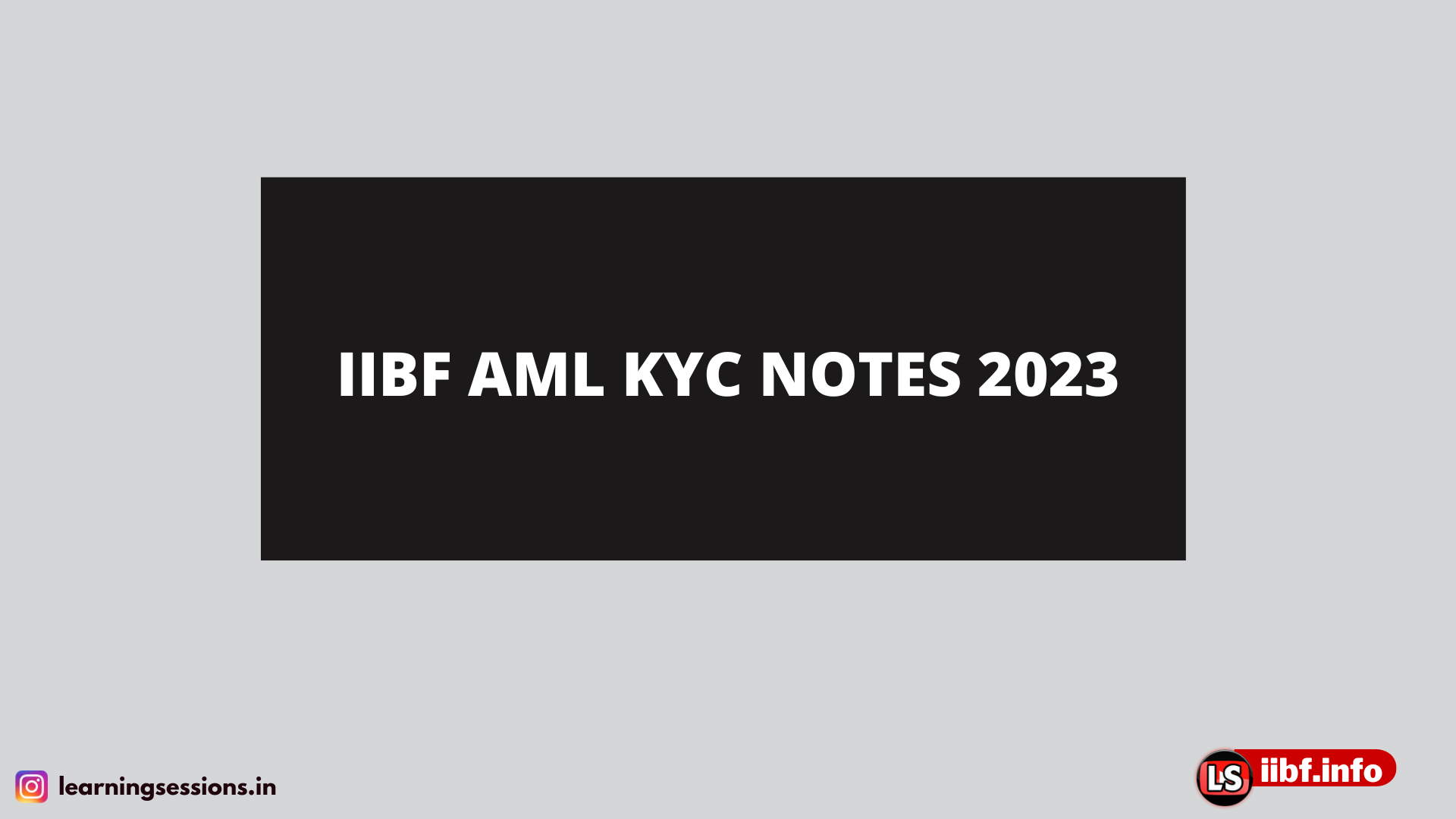 IIBF AML KYC NOTES 2023