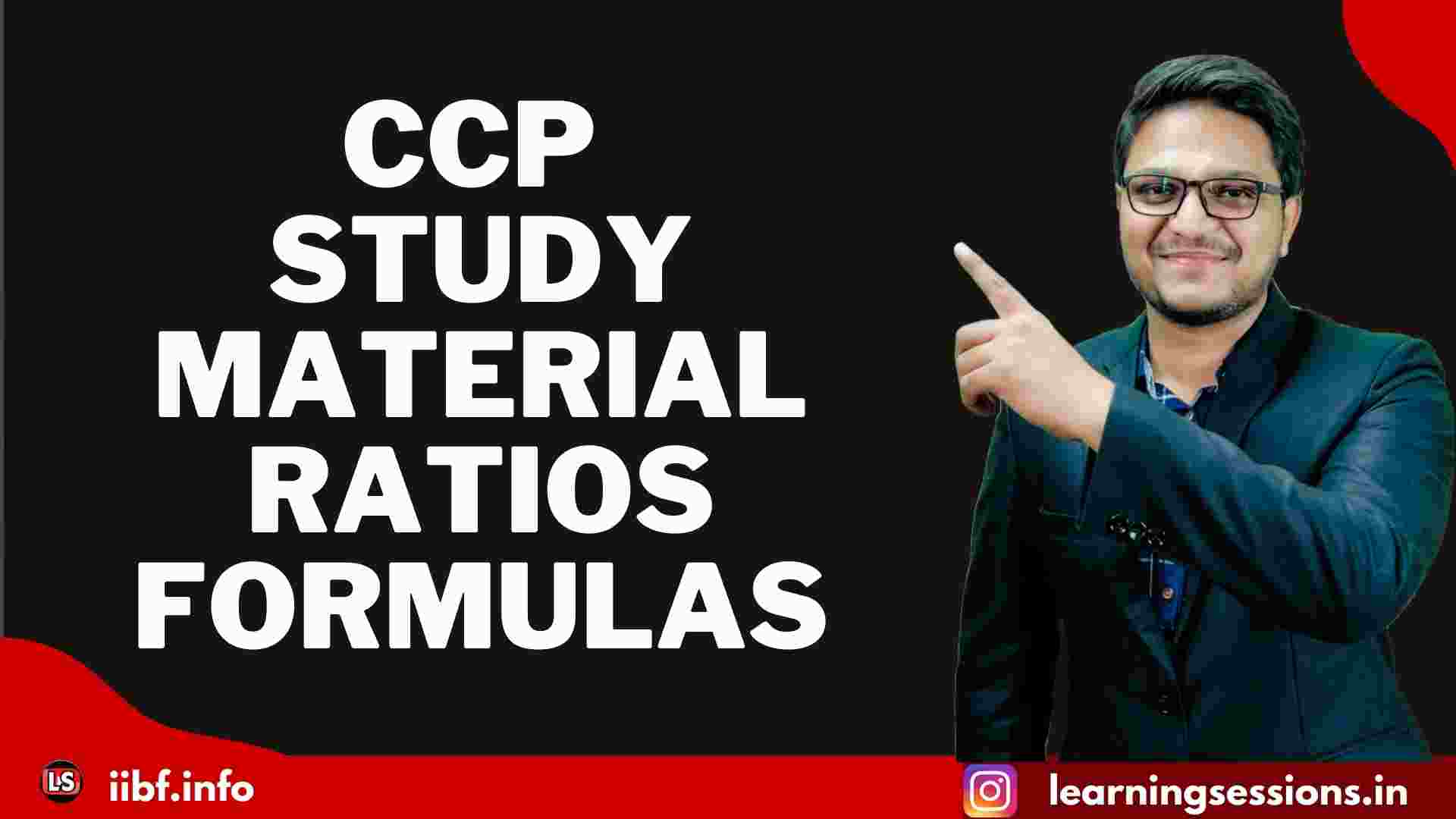IIBF CCP STUDY FREE MATERIAL RATIOS FORMULAS 2022