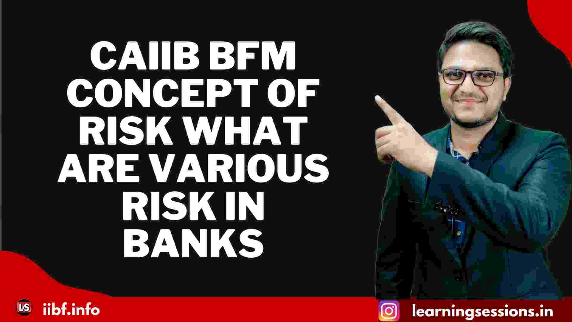 CAIIB BFM CONCEPT OF RISK WHAT ARE VARIOUS RISK IN BANKS
