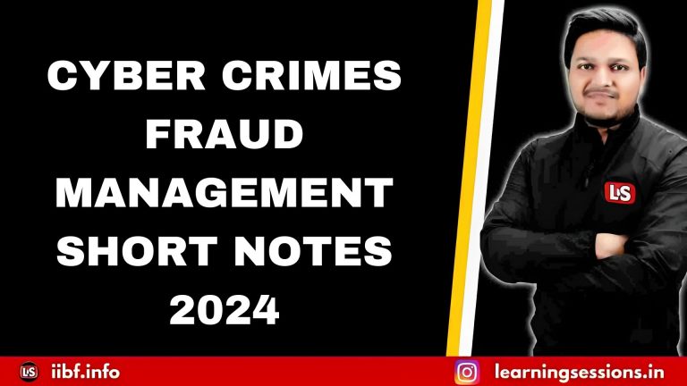 IIBF CYBER CRIME-FREE SHORT NOTES 2024 | ELECTRONIC TRANSACTIONS