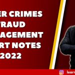 CYBER CRIMES & FRAUD MANAGEMENT FREE SHORT NOTES 2022