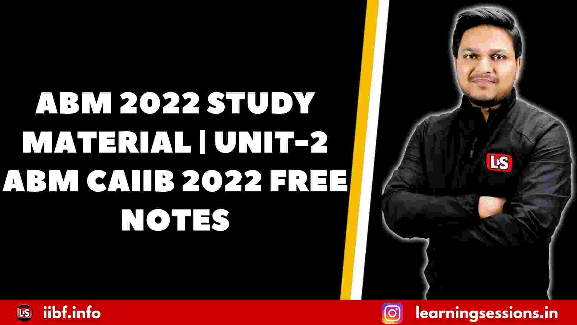 CAIIB ABM FREE SHORT NOTES ON SUPPLY | ABM 2022 STUDY MATERIAL | UNIT-2 ABM CAIIB 2022 FREE NOTES