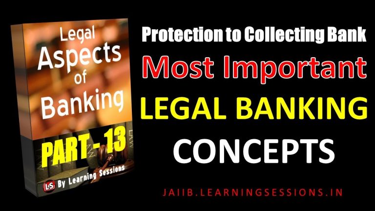 Protection to Collecting Banker NI Act Legal and Regulatory Aspects of Banking JAIIB