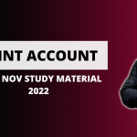 JOINT-ACCOUNTS | JAIIB NOV STUDY MATERIAL 2022 