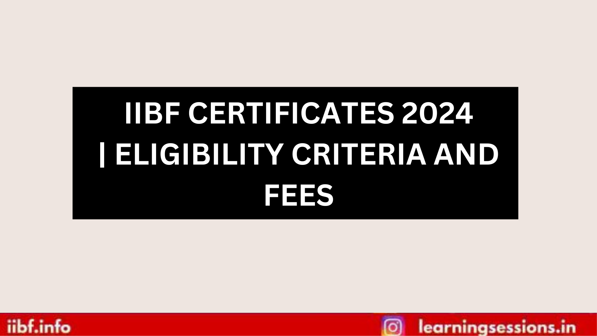 IIBF CERTIFICATES 2024