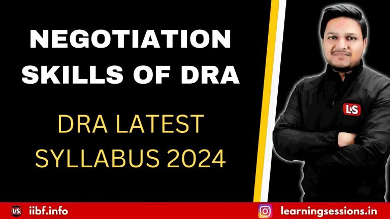 NEGOTIATION SKILLS | DRA EXAMINATION 2024 NOTES | DRA LATEST SYLLABUS 2024