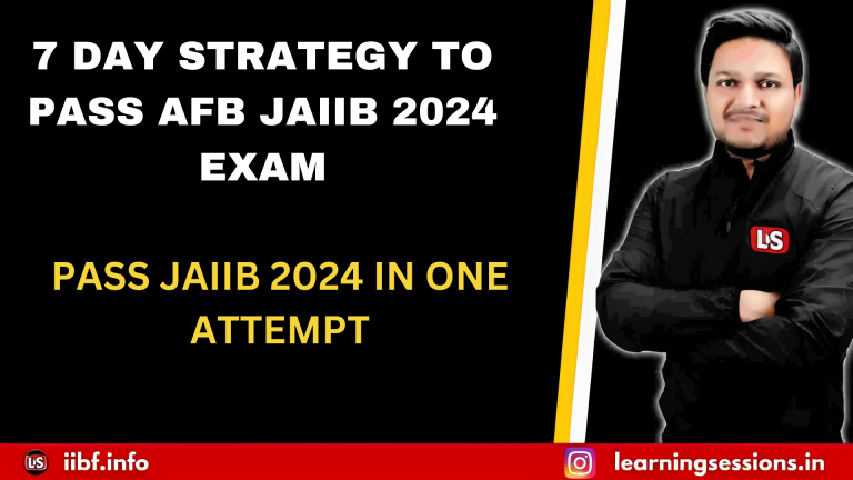 PASS JAIIB 2024 IN ONE ATTEMPT