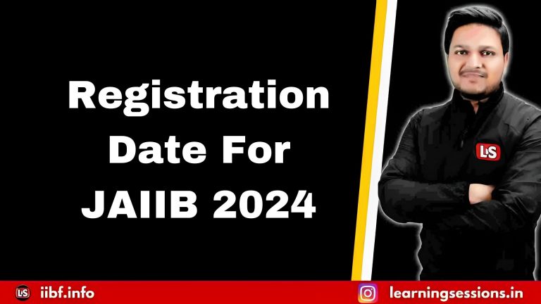 Registration Date for JAIIB MAY 2024 TO START SOON!