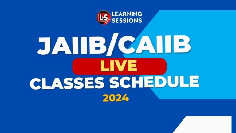 IIBF JAIIB & CAIIB FREE ONLINE CLASSES FOR MAY/ JUNE 2024