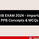 JAIIB EXAM 2024 – Important PPB Concepts & MCQs
