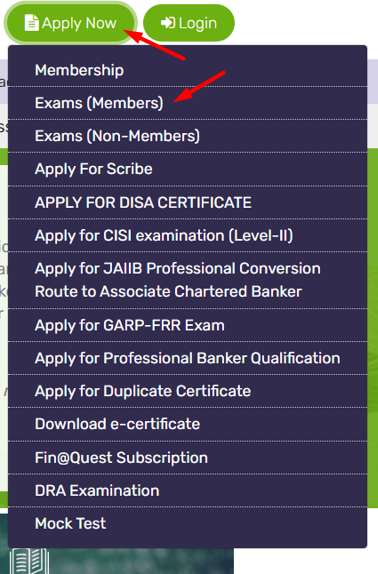 CAIIB EXAM REGISTRATION JUNE