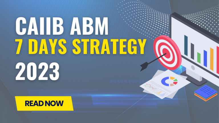 CAIIB ABM EXAM 2026 | 7 DAYS STRATEGY TO PASS CAIIB 2026 IN ONE ATTEMPT