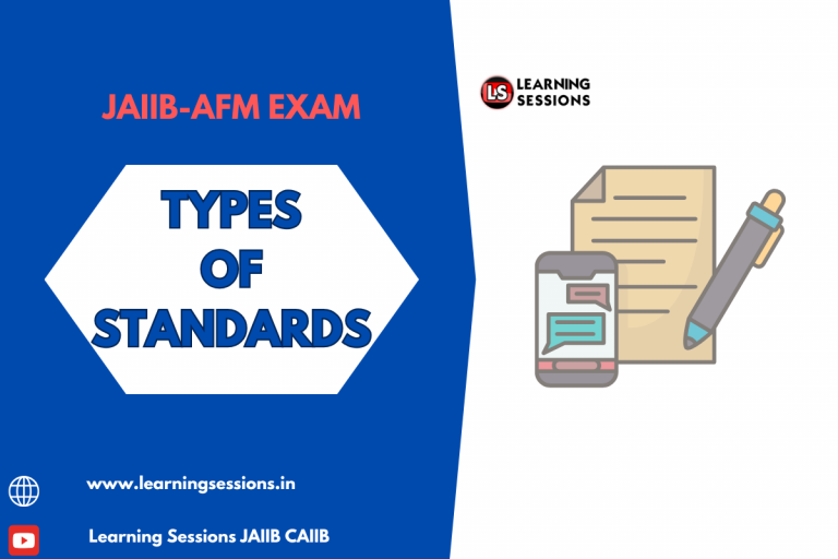 JAIIB | AFM | TYPES OF STANDARDS – CASE STUDY