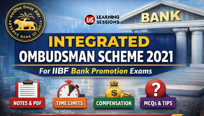 IIBF BANK PROMOTIONS EXAM | Integrated Ombudsman Scheme 2021
